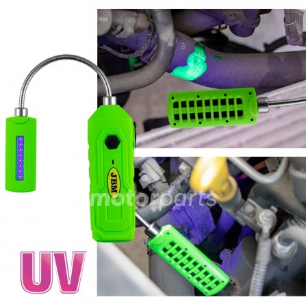 Lámpara portátil cob ultravioleta flexible con base imantada